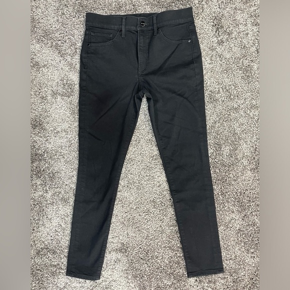 Express Pants - Express cotton blend skinny mid rise some stretch black pants women’s size 6R
